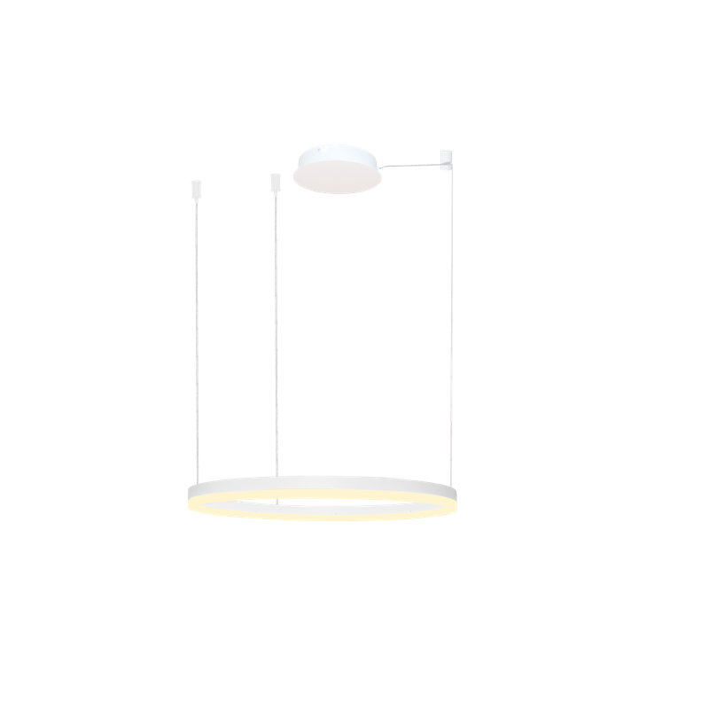 1 - Light LED Crystal Pendant, White, White
