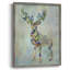 Fantastic Florals Deer, reproduction encadrée complète - bois massif-1780672665