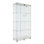 Two Door Glass Cabinet, Glass Display Cabinet With 4 Shelves