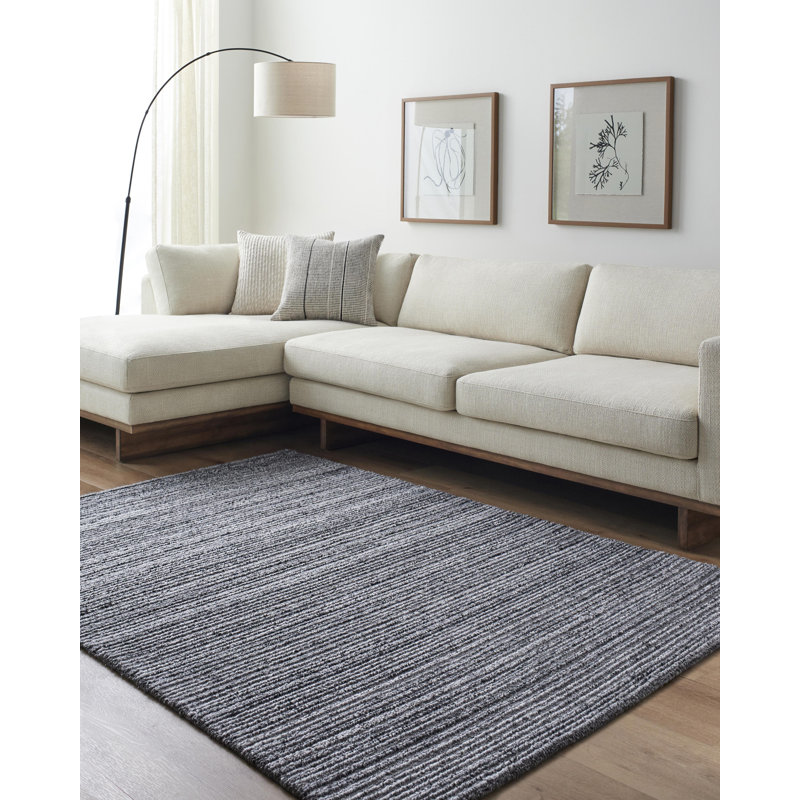 Area Rug in Gray, Rectangle 2' x 3'
