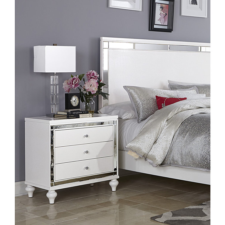 Bernardas 3 Drawer Nightstand