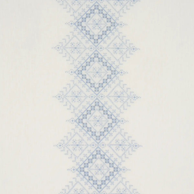 Tissu Birgitta, Bleu