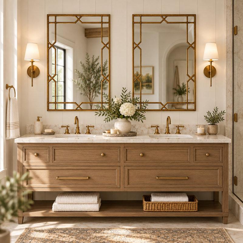 Davi Metal Wall Mirror