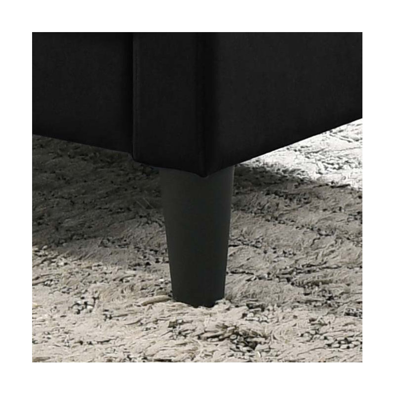 Audreyana Velvet Club Chair, Black Velvet