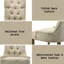 Chaise d'intérieur, ensemble de 2 chaises d'appoint, chaises capitonnées pour la maison