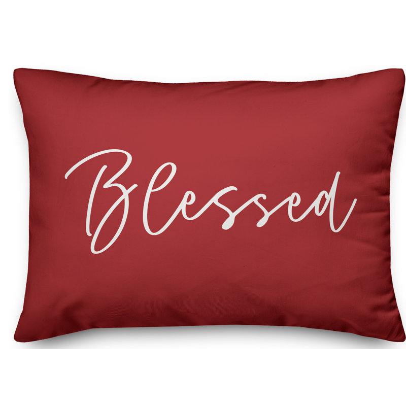  Thankful Blessed Reversible Lumbar Pillow Cover