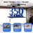 Overhead Garage Lifting Storage Rack, 4x4 ft Heavy-Duty Carbon Steel Ceiling Storage Rack, Adjustable Organization System, 350Lbs Safe Load (Tested to 600Lbs), Manual Crank Lift Design-1612043492