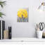 Motif floral jaune sur toile-2146005661