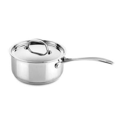 Glamour Diamond Sauce Pan with Lid 6.3" - 12 Pieces - Stainless Steel