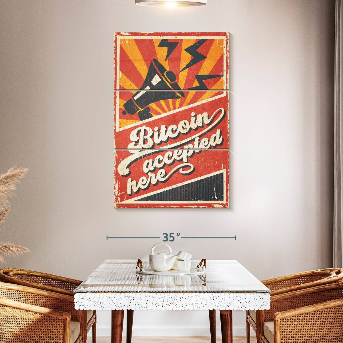 Ebern Designs Tergel Bitcoin Accepted Here | Wayfair