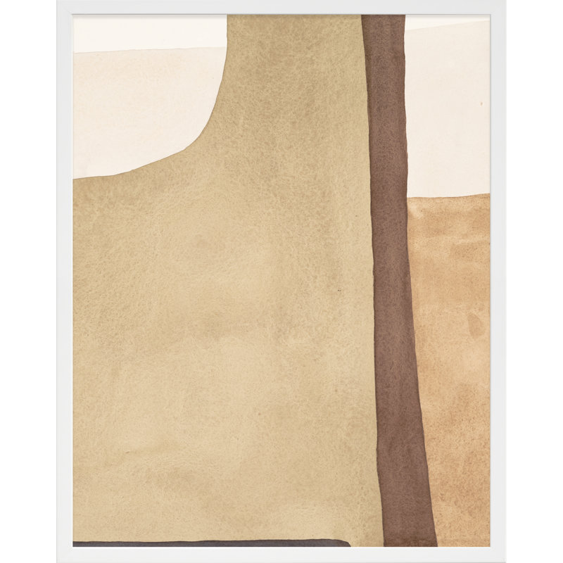 Overlapping 1 Painting by Julia Balfour, White Framed, 30" H x 24" W x 1.25" D