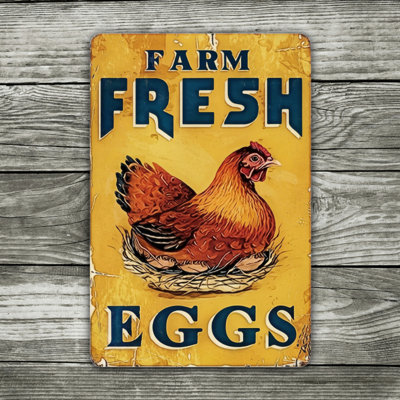 Vintage Aluminum Metal Sign 12"x8", Rustic Tin Wall Art, Weatherproof Decorative Plaque, Farmhouse Kitchen Bar Indoor Outdoor Wall Decor
