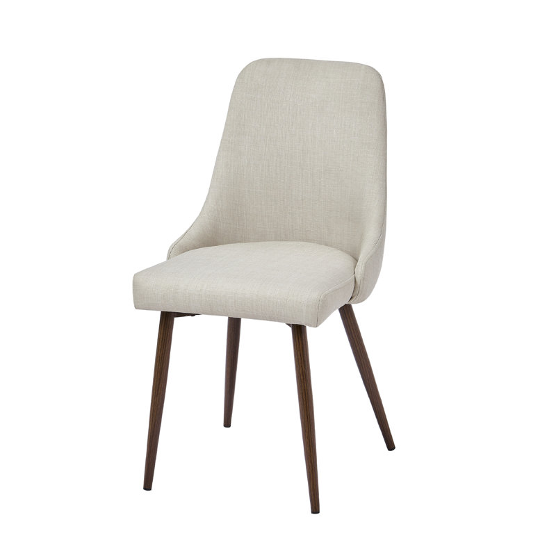 Chaise de salle à manger Mid-Century moderne beige