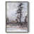 Distressed Silver Framed Canvas