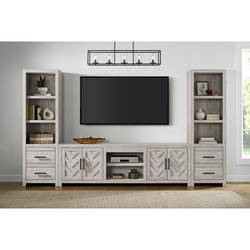 Meuble télé 71 po sans foyer Holmes, 26" H x 71" W x 16" D