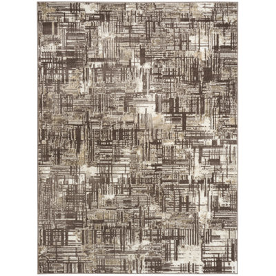 Leuchte 5'3" x 7' Brown Modern Indoor Rug