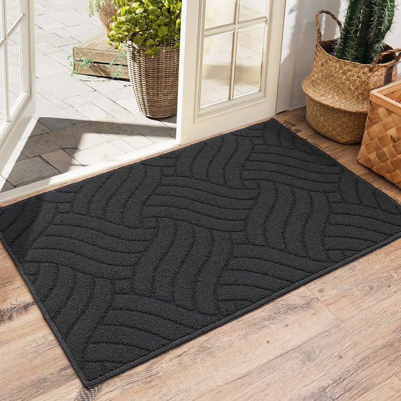 Paillasson Kareshan , Gris anthracite, L 20 po x L 32 po