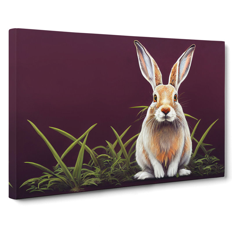 Face Of The Hare - Wrapped Canvas, 40cm H x 60cm W x 3cm D
