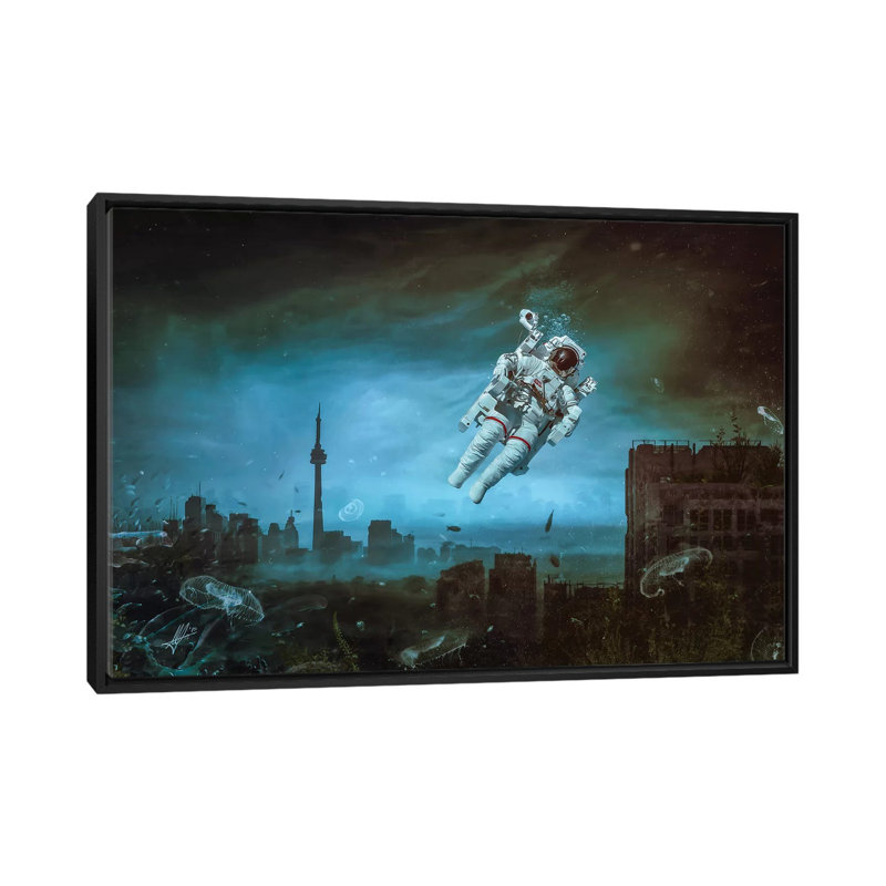 Parfois par Mario Sanchez Nevado - impression sur toile tendue, H 8 po x l 18 po x P 26 po, Toile encadrée noire