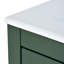 24" Bathroom Storage Vanity With Ceramic Sink, And Versatile Cabinet & Silver Handles Modern Smooth Surface Treatment