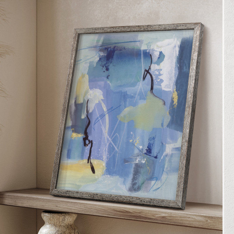 «The Whispering Sea I», reproduction encadrée - bois massif, H 21 po x l 17 po