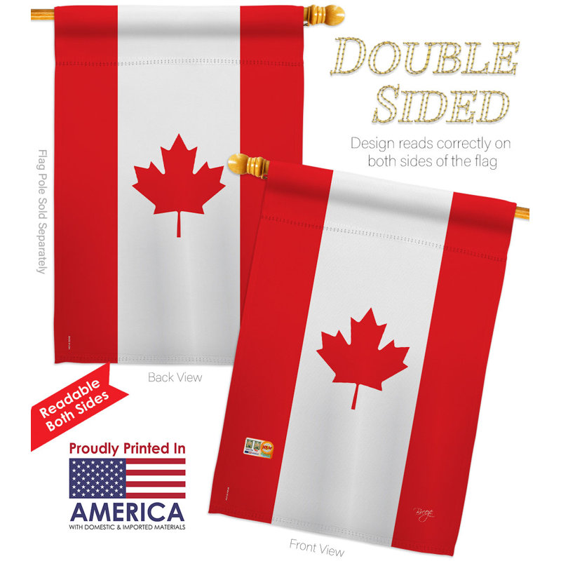 Double Sided 40'' H x 28'' W Polyester House Flag