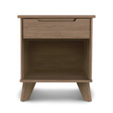Linn 1 - Drawer Solid Wood Nightstand