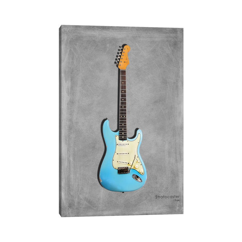 Fender Stratocaster '64 by Mark Rogan - Wrapped Canvas Print, 20.32 cm H x 30.48 cm W