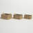 Light Brown Seagrass Handmade Decorative and Functional Storage Basket with Handles, Set of 3