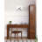 Narrow Solid Wood Display Cabinet with Side Drawers-1589910350-1589910349