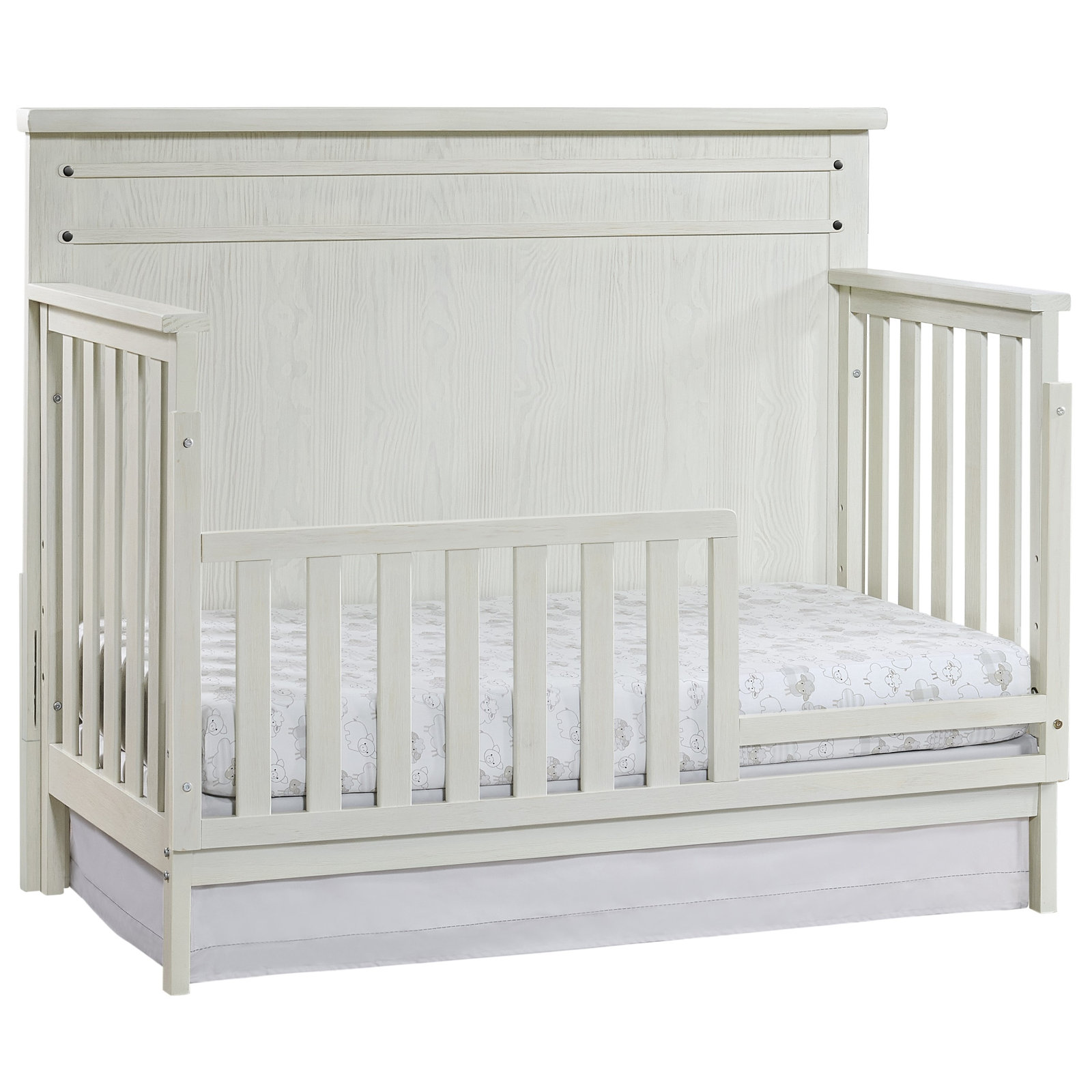 Ellison Toddler Bed Rail, Rustic White