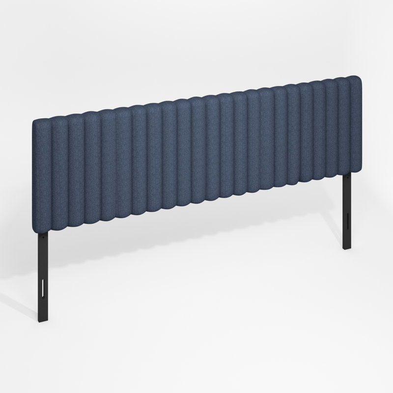 Latitude Run® Clemente Tufted Headboard, King, Blue Denim
