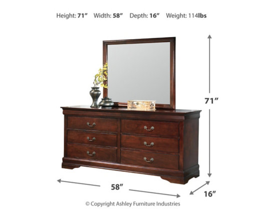 Commode et miroir Alisdair