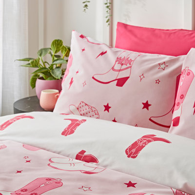 Cotton Blend Abstract Duvet Cover Set with Pillowcases
