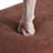 Multifunctional Chenille Storage Bench with Cylindrical Solid Wood Legs-304230506