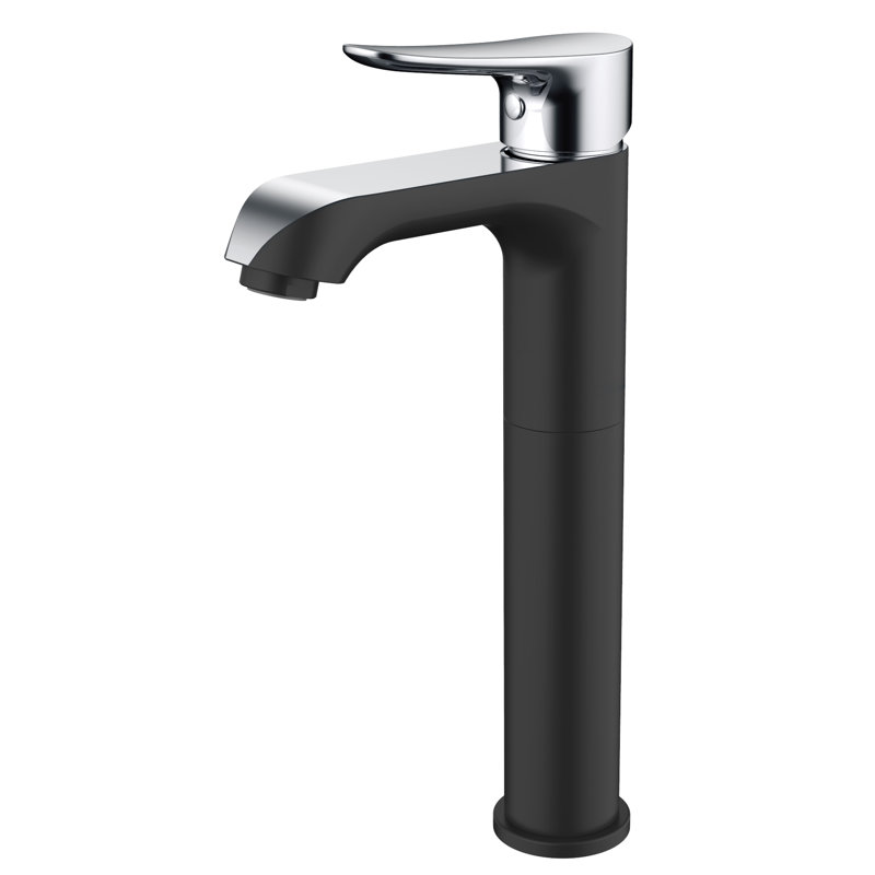 Single-handle Bathroom Faucet, Chrome/Black
