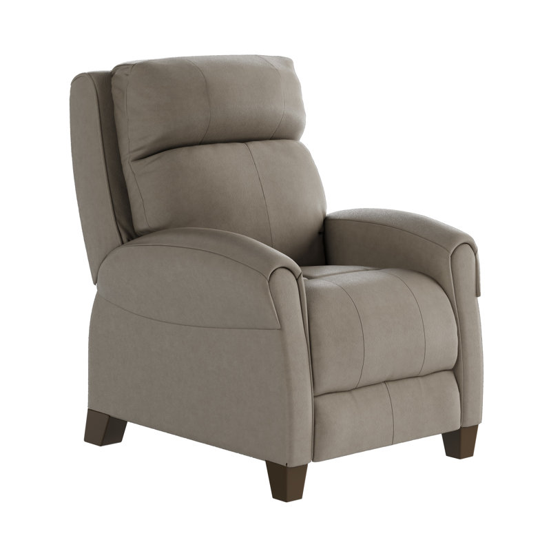 Fauteuil inclinable en cuir saturn avec appui-tête Saturn , Beige