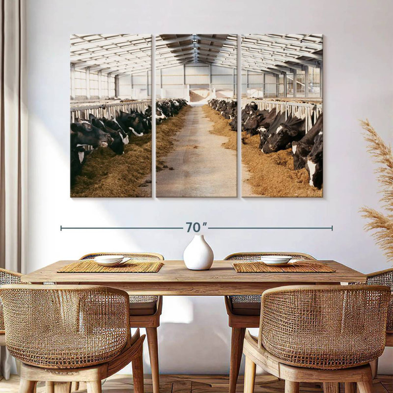 Brampt Barn Cows, 24" H x 38" W