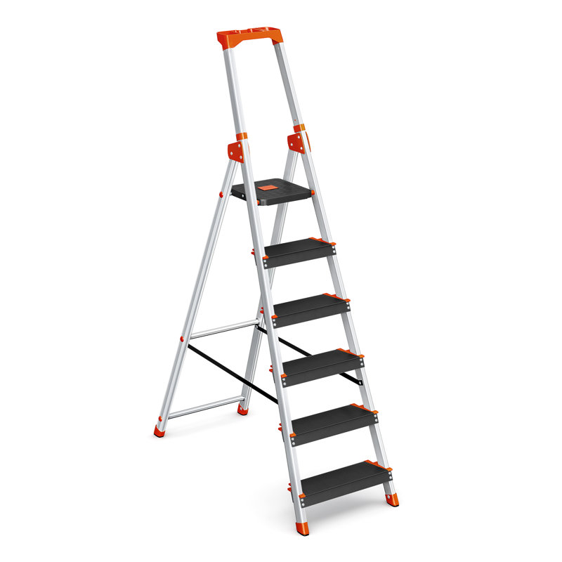 Aluminium Step Ladder, Black