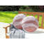 CAMPEI Indoor / Outdoor Abstract Pink Circular Throw Cushion