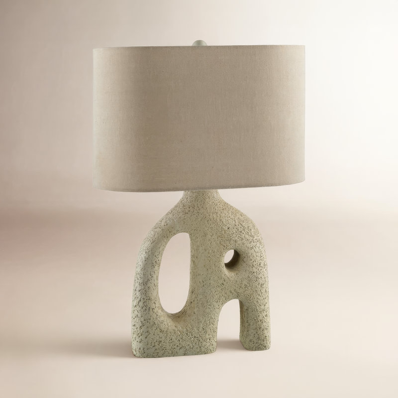 Lampe de table Loistine, Brun clair