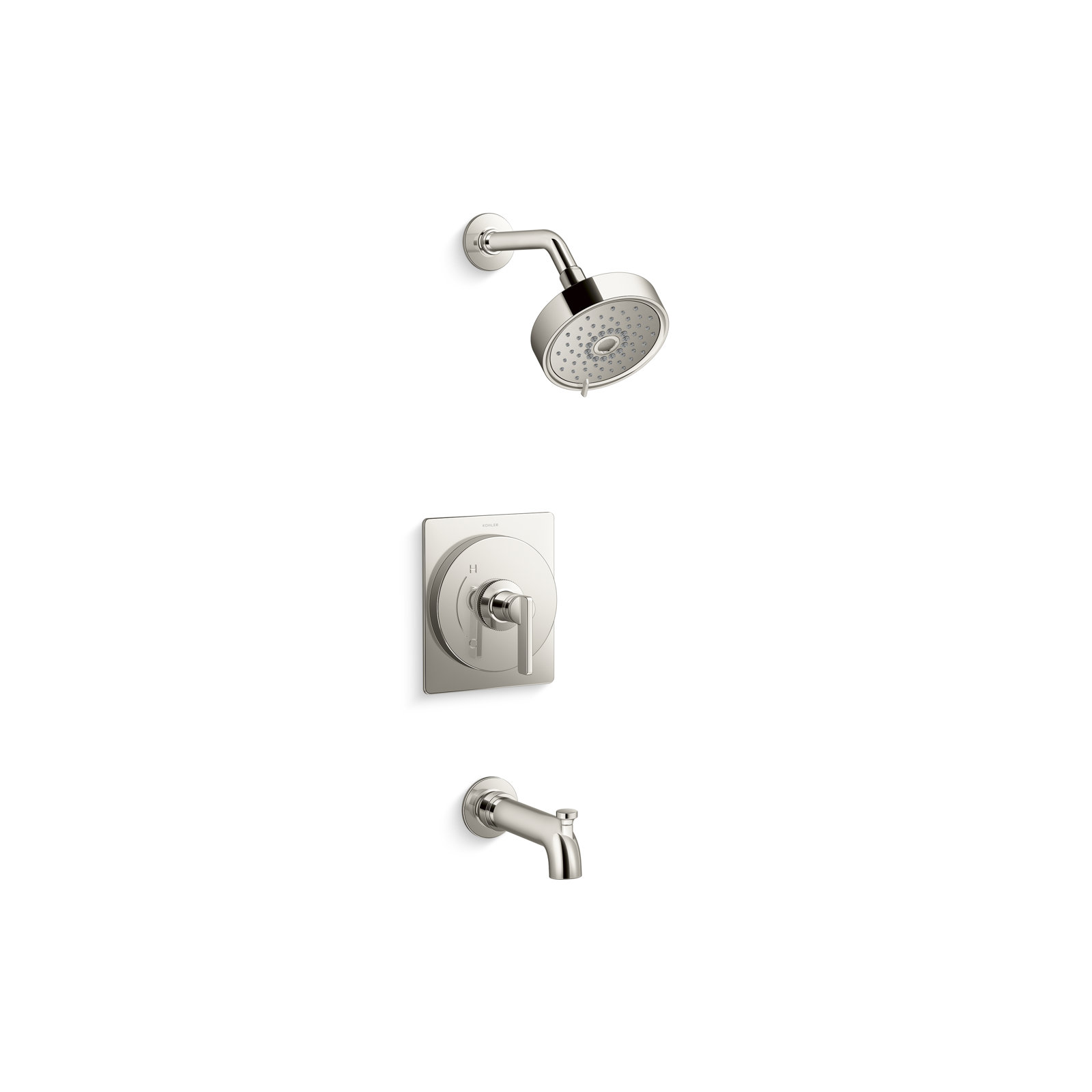Castia by Studio McGee Rite-Temp Bath and Shower Trim Kit 2.5 GPM, Satin Nickel