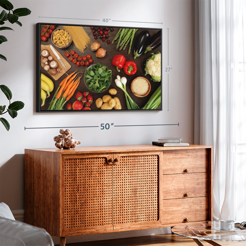 Aliments et boissons "ingrédients végétaux", H 27 po x l 40 po