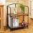 Lejon No Assembly Folding Etagere Bookcase-535560366-441723494