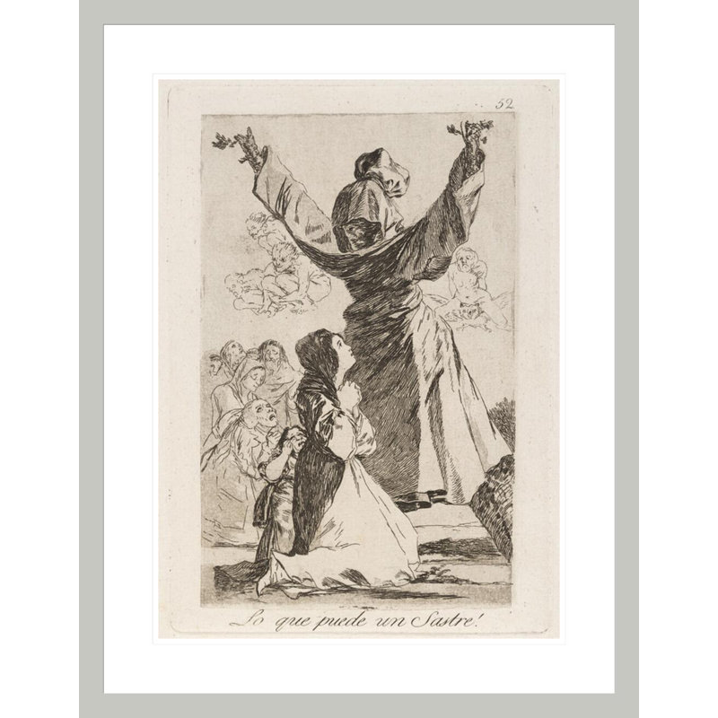 Lo lo puede un Sastre! (Quel tailleur peut faire!) Par Francisco de Goya - Impression sur toile, 29.5" H x 23" W