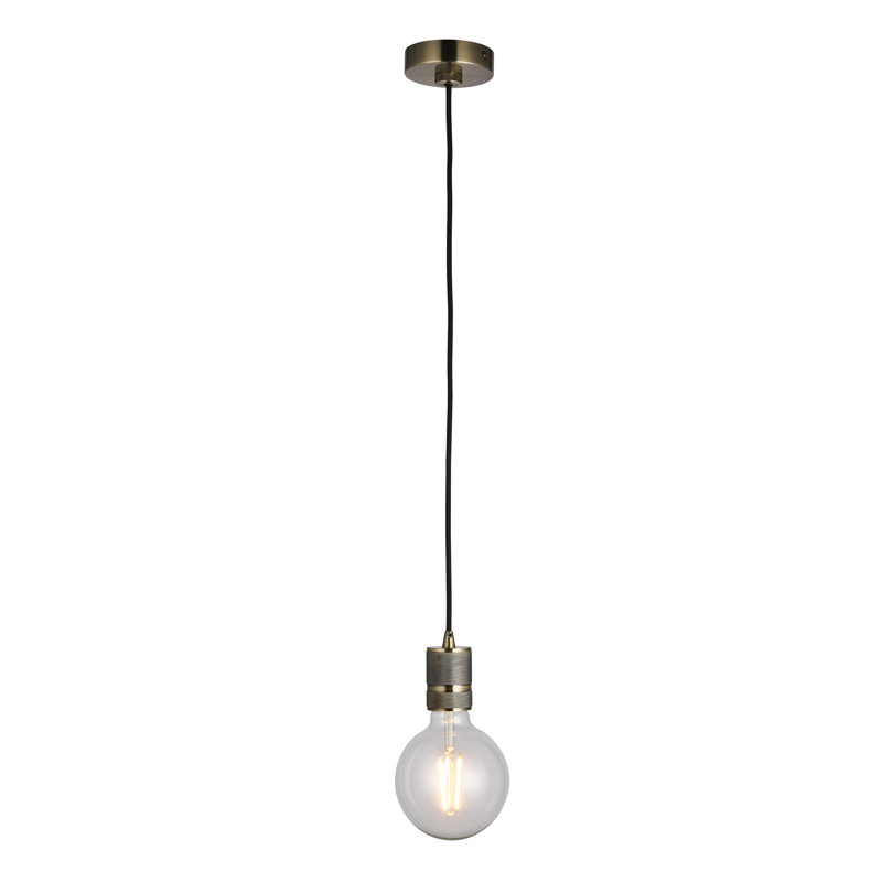 Waddell 1 - Light Bulb Pendant, Brass