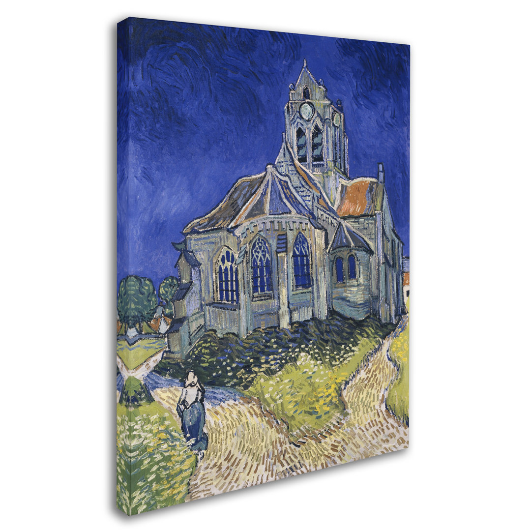 The Church In Auvers by Vincent Van Gogh - Wrapped Canvas Print Vault W Artwork 