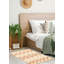 Tapis décoratif en laine noué à la main de conception unique 4 pi 1 po x 6 pi 1 po Ayzah noué à la main