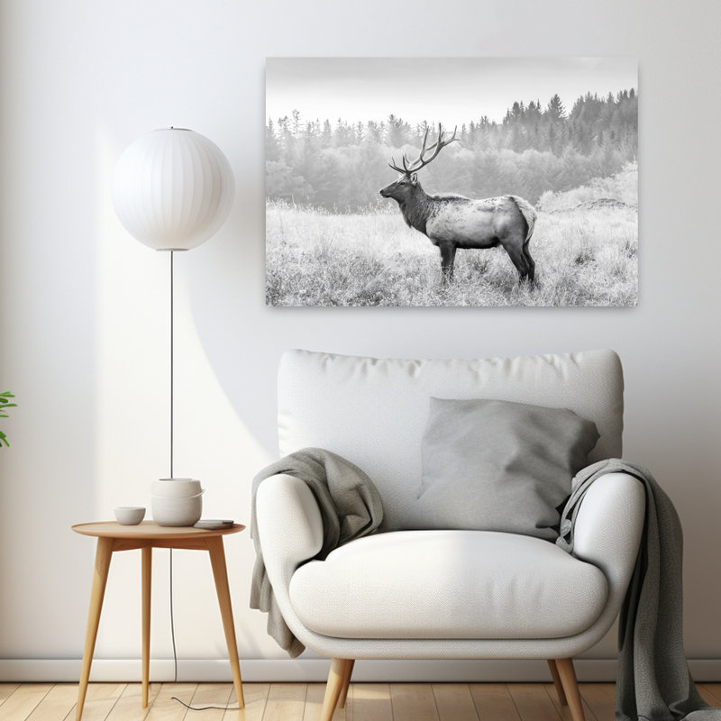 Art mural contemporain American Elk, H 24 po x l 36 po