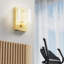 Applique murale avec gradateur, port de charge USB, conception linéaire ovale moderne, applique murale câblée pour espaces intérieurs